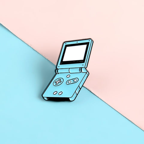 Handheld Gaming Device Pins GameBoy Lapel Enamel Pins Game fans Brooches Badges Clothes Bag Pins Jewelry Gifts For Friends