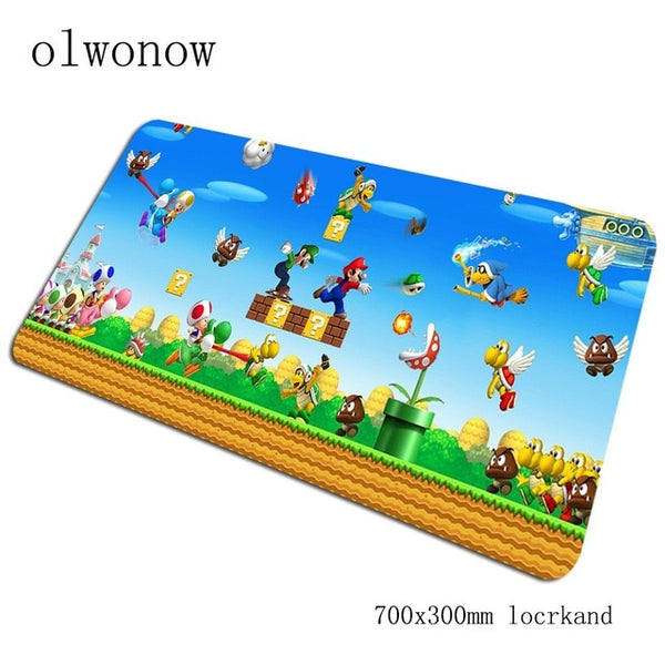 mario mouse pads locrkand pad to mouse notbook computer mousepad  70x30cm gaming mousepad gamer to keyboard laptop mouse mats