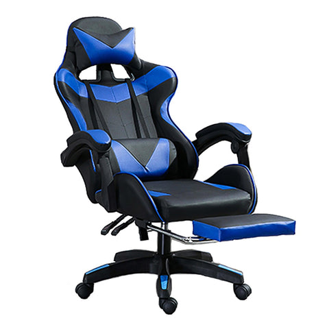Ergonomic Gaming Chair with Footrest Lift