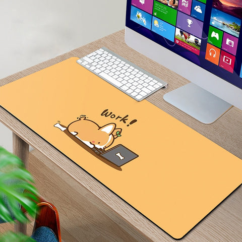 Cute Mouse Pad Comtuper Desk Mat Large XXL Mousepad Kawaii Gaming Accessoroes Laptop Gamer Keyboard MacBook Waterproof Maus Mat