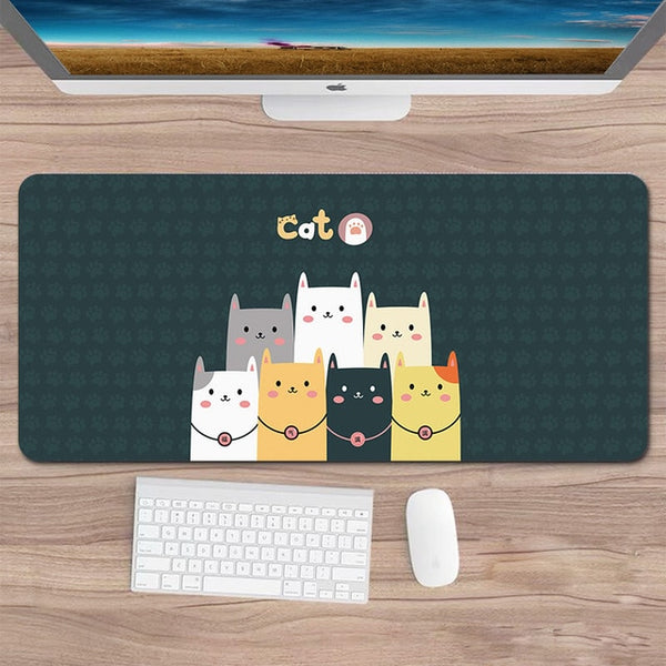 Cute Mouse Pad Comtuper Desk Mat Large XXL Mousepad Kawaii Gaming Accessoroes Laptop Gamer Keyboard MacBook Waterproof Maus Mat