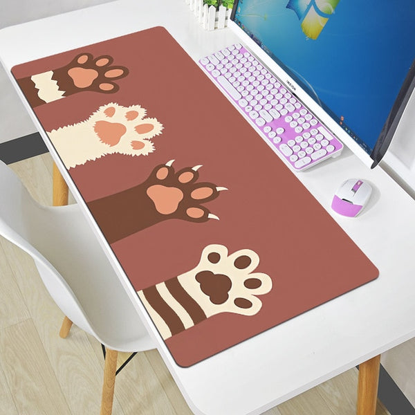 Cute Mouse Pad Comtuper Desk Mat Large XXL Mousepad Kawaii Gaming Accessoroes Laptop Gamer Keyboard MacBook Waterproof Maus Mat