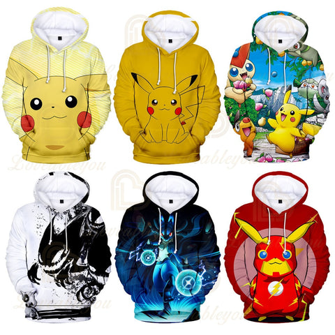 Pokemon Themed Pullover Hoodie