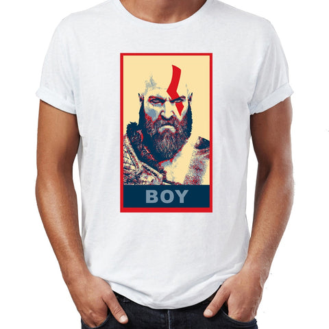 Men's T Shirt Kratos Guys Atreus Funny God of War Gaming Gamer Mens Tshirt Hip Hop Streetwear New Arrival Male Clothes