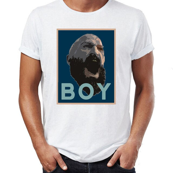 Men's T Shirt Kratos Guys Atreus Funny God of War Gaming Gamer Mens Tshirt Hip Hop Streetwear New Arrival Male Clothes