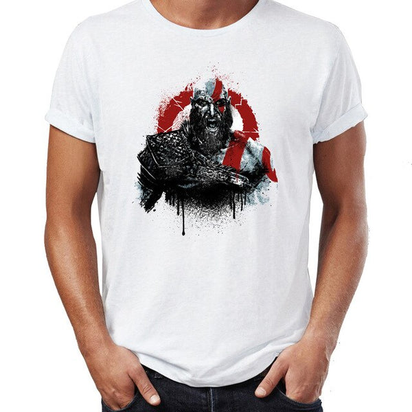 Men's T Shirt Kratos Guys Atreus Funny God of War Gaming Gamer Mens Tshirt Hip Hop Streetwear New Arrival Male Clothes