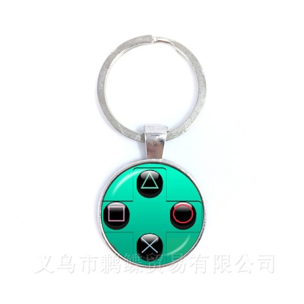 Vintage Video Game Controller Keychains Cool Men Gaming Gamer Jewelry Gift Retro Controller Gamepad Key Picture Keyring