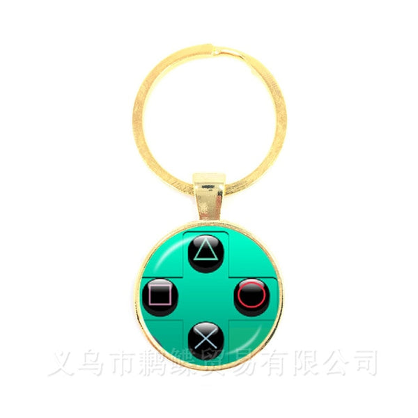 Vintage Video Game Controller Keychains Cool Men Gaming Gamer Jewelry Gift Retro Controller Gamepad Key Picture Keyring