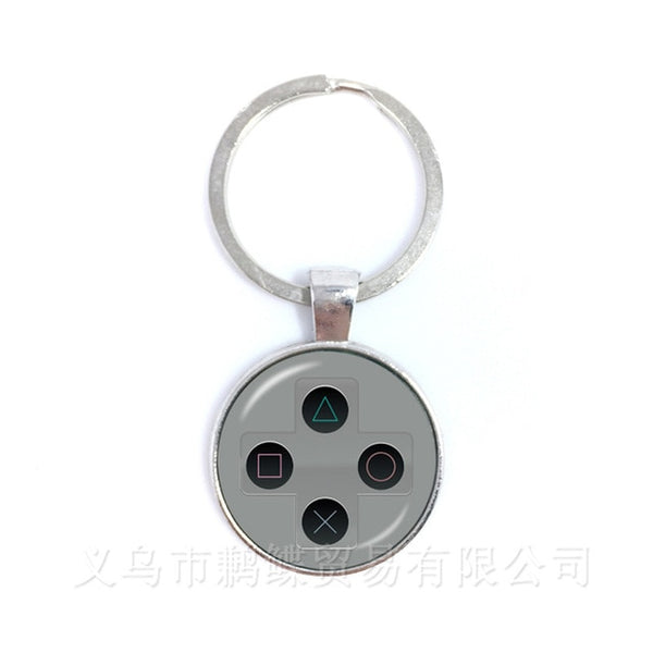 Vintage Video Game Controller Keychains Cool Men Gaming Gamer Jewelry Gift Retro Controller Gamepad Key Picture Keyring